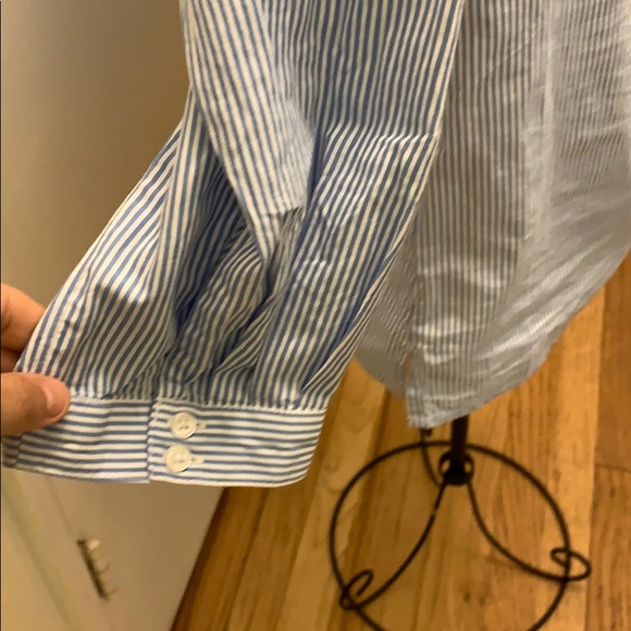 🍭Pinstripe Ruffle Top🍭 - Picture 2 of 4